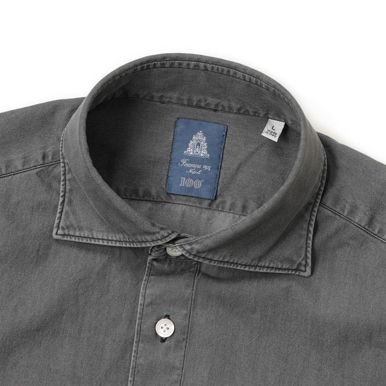 100周年記念モデル】Finamore フィナモレ メンズ シャツ カッタウェイ